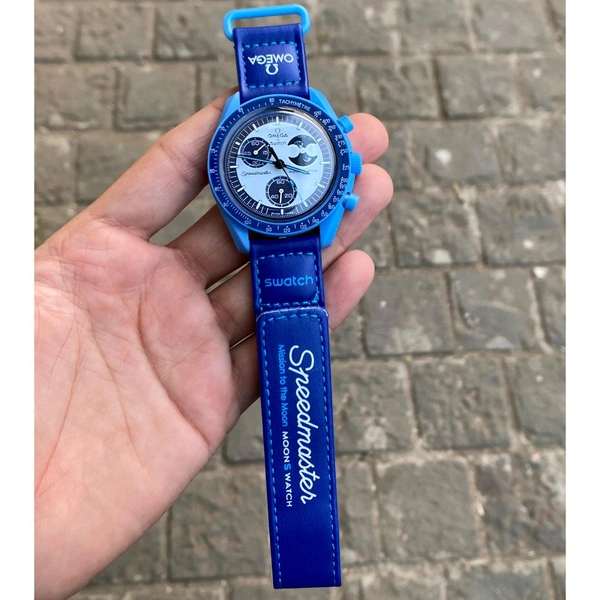 Analog Speedmaster MoonSwatch High Quality Quartz Movement Chronograph Machinery Watch