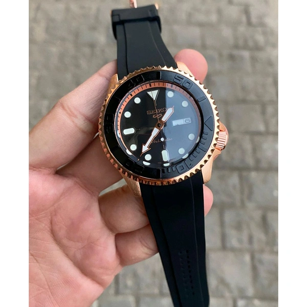 Analog Tandorio Non Comparable Original Model Back Open Machinery Watch - SRK5