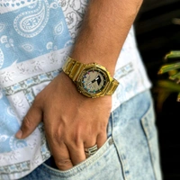 Analog And Digital High Quality Quartz Movement Watch With High Quality Strap Best finishing Body & Case - SRG1