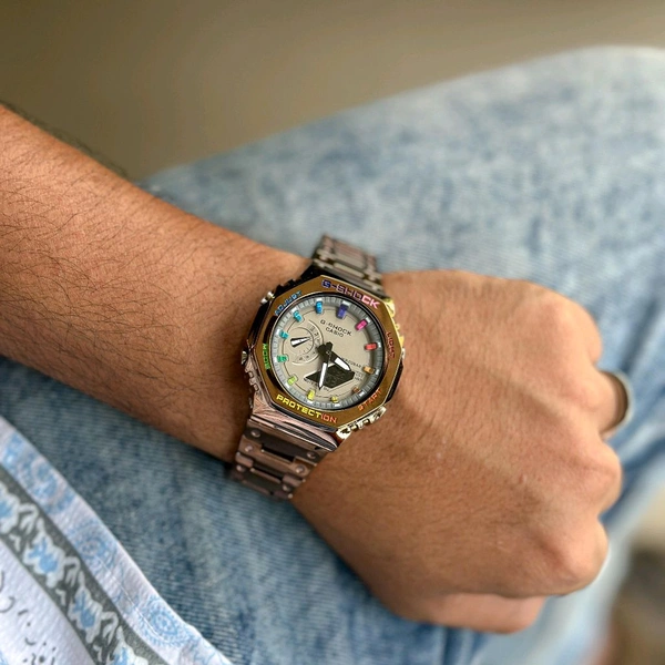 Analog And Digital High Quality Quartz Movement Watch With High Quality Strap Best finishing Body & Case - SRG3