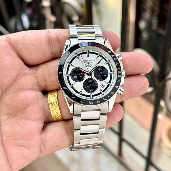 Analog Conquest Chronograph Reliable Quartz Chronograph Machinery