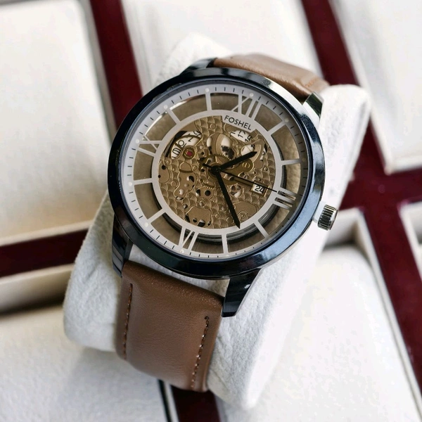 Most Demanded Foshel Analog Quartz Movement Watch With High Quality Strap Best finishing Body & Case - SRF2