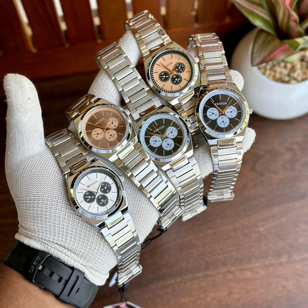 Buy 1 Get 1 Free Combo Offer, New Budget Fenton Analog Quartz Movement Watch With High Quality Strap Best finishing Body & Case (Pack of 2) - SRF1