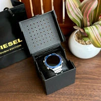 Round Smartwatch with Dual Strap & Premium Hard Box – Bluetooth Calling, Notifications & Fitness Tracking - Silver