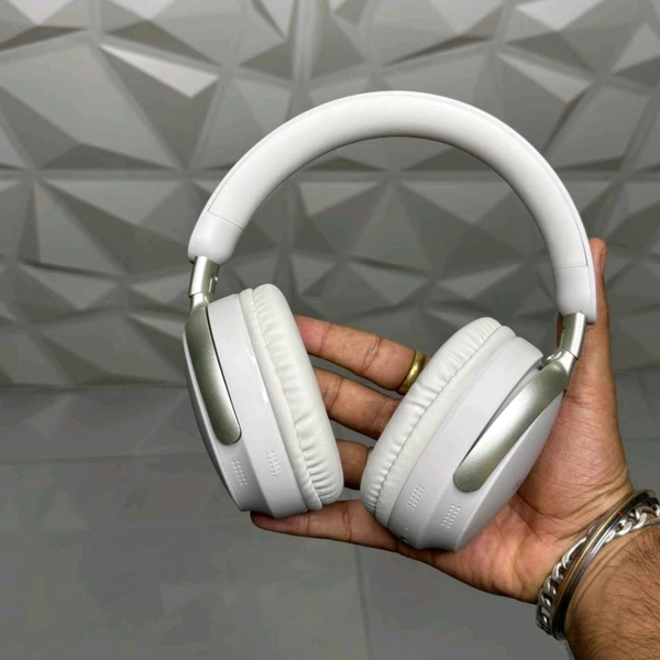 New Wireless Headphones – BT Earphone, Over Ear Headphones With Built-in Mic - Upto 8 Hours Playtime, Heavy Sound And Bass Quality, Perfect For Everyday Use - White