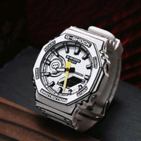Analog And Digital Manga Edition Classic Top Quality Watch | Day Chronograph, AutoLight, World Time with Automatic Reset - White