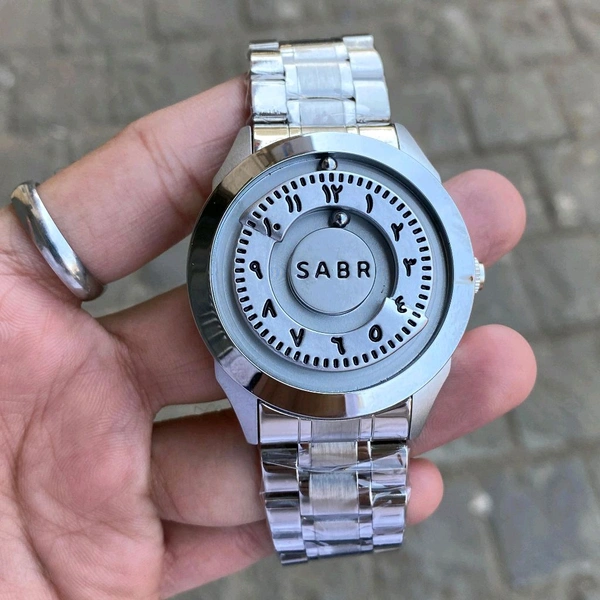 New Sabr Magnetic Magnetic Ball Unique Watch For Men | New Fashionable Business Mens Watch Creative Unique Rotating Magnetic Beads Black Classic Watch Exquisite Watch - SRB2