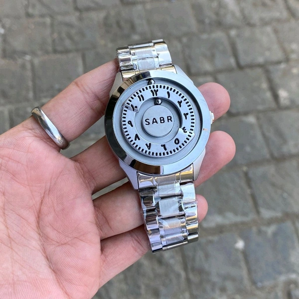 New Sabr Magnetic Magnetic Ball Unique Watch For Men | New Fashionable Business Mens Watch Creative Unique Rotating Magnetic Beads Black Classic Watch Exquisite Watch - SRB2