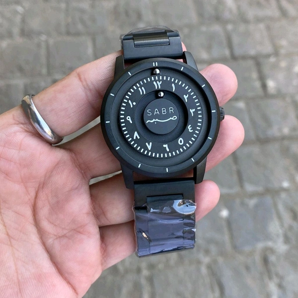 New Sabr Magnetic Magnetic Ball Unique Watch For Men | New Fashionable Business Mens Watch Creative Unique Rotating Magnetic Beads Black Classic Watch Exquisite Watch - SRB3