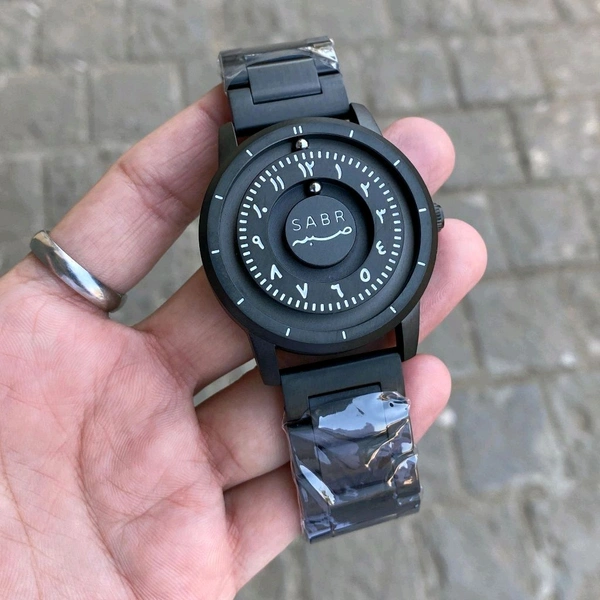 New Sabr Magnetic Magnetic Ball Unique Watch For Men | New Fashionable Business Mens Watch Creative Unique Rotating Magnetic Beads Black Classic Watch Exquisite Watch - SRB3