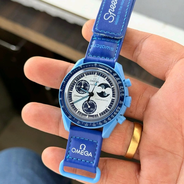 Analog Speedmaster MoonSwatch High Quality Quartz Movement Chronograph Machinery Watch