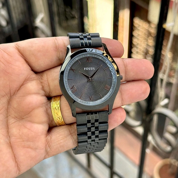 Analog Beautiful and Limited Black Time Piece Uncompromising Original Quartz Machinery Watch - SRF1
