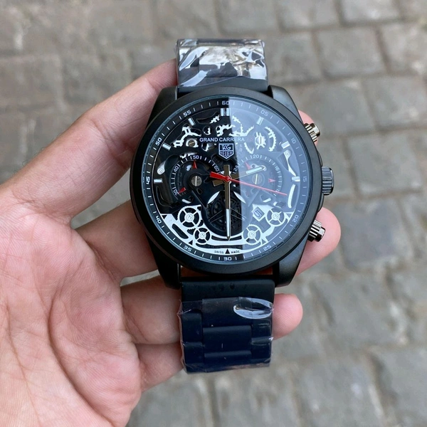 Analog CR7 Trusted High Quality Chronograph machinery Watch  - Black