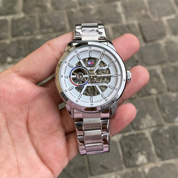 Analog Skeleton Automatic Chronograph Engine Watch - SRH2
