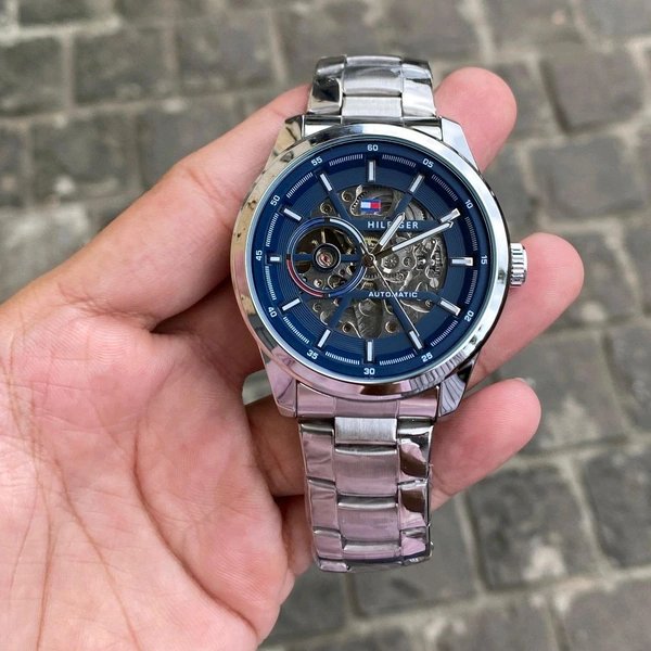 Analog Skeleton Automatic Chronograph Engine Watch - SRH4