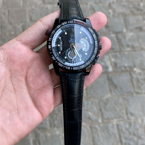 Analog Carrera Calibre 36 Heavy Quality Stop Watch Quartz Machinery Watch - SRB3