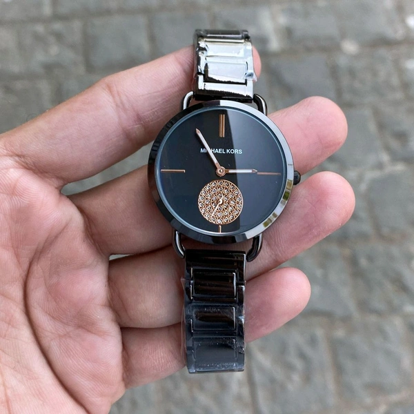 Analog Portia Gold Portia MK3788 Quality Battery Operated Quartz Machinery Watch - SRM1