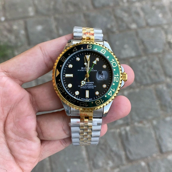 Analog Gmt Master All Working Highest Quality Stainless Steel Bracelet Watch - STR3