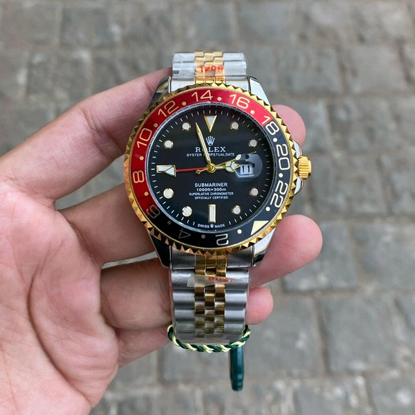 Analog Gmt Master All Working Highest Quality Stainless Steel Bracelet Watch - SRV1