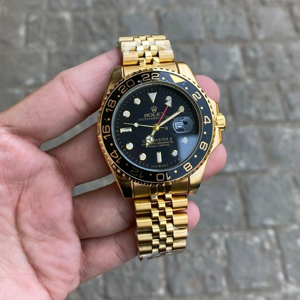 Analog Gmt Master All Working Highest Quality Stainless Steel Bracelet Watch - SRV2