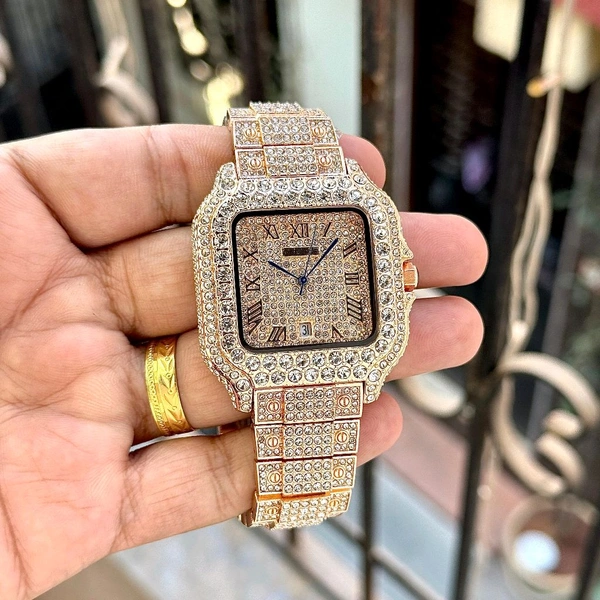 Analog Square Dail High End Quartz Machinery Watch - SRB2