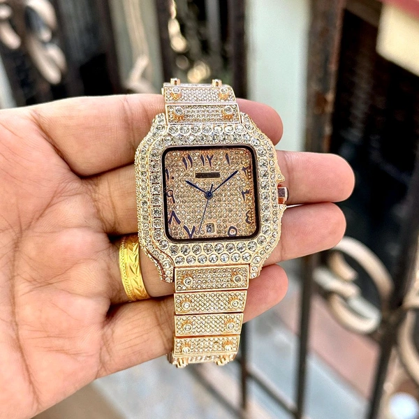 Analog Square Dail High End Quartz Machinery Watch - SRB3