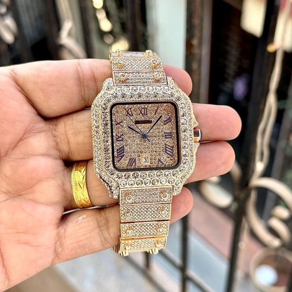 Analog Square Dail High End Quartz Machinery Watch - SRB5