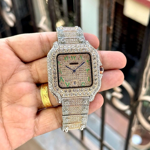 Analog Square Dail High End Quartz Machinery Watch - SRB6