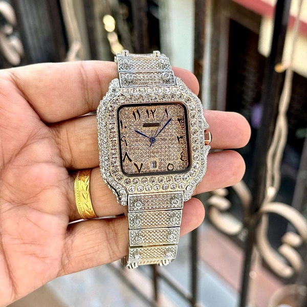 Analog Square Dail High End Quartz Machinery Watch - SRB7