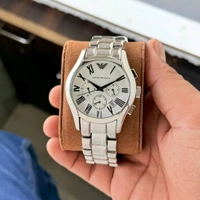 Analog Stainless Steel Gunmetal White dial Valente chronograph now Available & Ready to Ship today