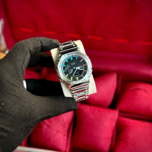 Most Demanded Analog And Digital GM2100 Top Quality With Metal Body | AutoLight, World time And Day Chronograph Working 
 - SRG3