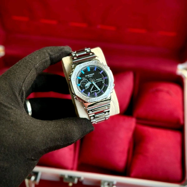 Most Demanded Analog And Digital GM2100 Top Quality With Metal Body | AutoLight, World time And Day Chronograph Working 
 - SRG4