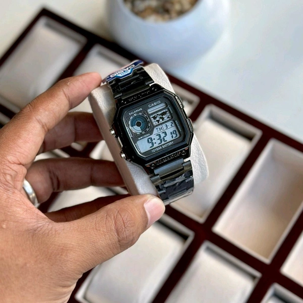 Most Demanded Digital High Quality Watch With High Quality Strap Best finishing Body & Case
 - Black