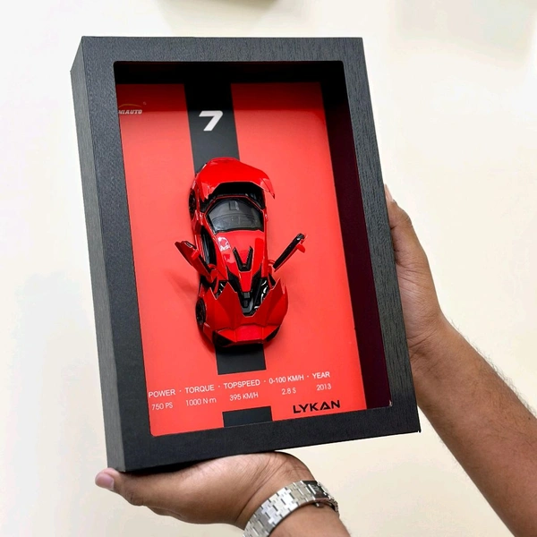 Premium Framed Car Model – 3D Wall Decor for Auto Enthusiasts, Unique Models  - SRC6