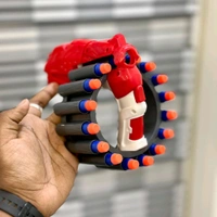 Soft Bullet Rotating Ring Blaster Toy Gun | 20 Foam Bullets | Rapid Fire Action | 8+ Years