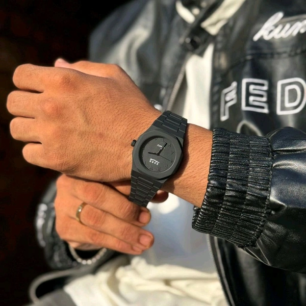 Sabr Minimal Matte Arabic Dial Watch (Black) | Luxury-Inspired Design  - SRB1