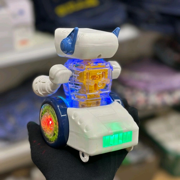 Rotating Gear Robot Toy – Light-Up, Music & Electric Walking