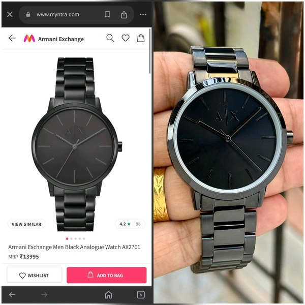 Analog AX2701 Fitted with Quality Quartz Movement machinery Watch