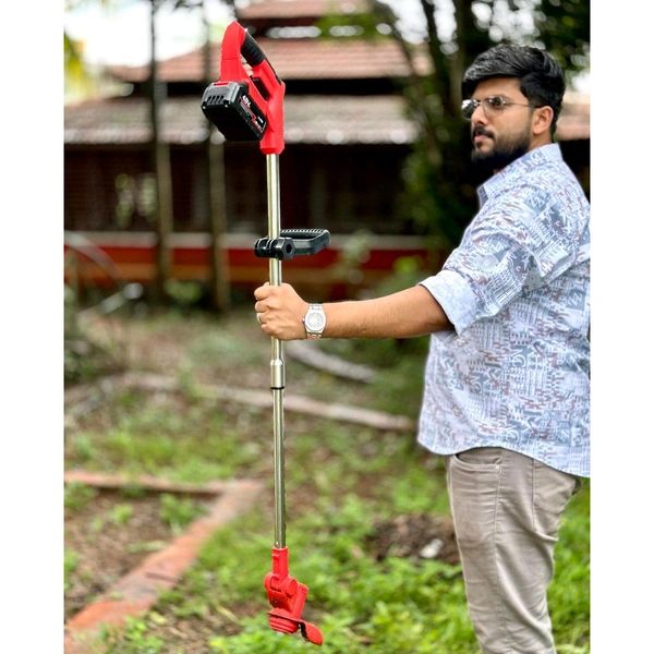 48V Electric Grass Cutter with Dual Battery – High-Power Brush Cutter for Garden & Farm Use
