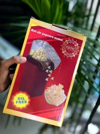 Oil-Free Hot Air Popcorn Maker – Quick, Easy, & Healthy Snack for Home
