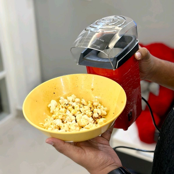 Oil-Free Hot Air Popcorn Maker – Quick, Easy, & Healthy Snack for Home