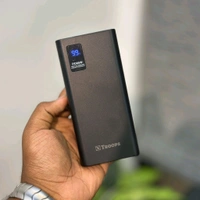 Troops PD65W 20000mAh Fast Charging Power Bank | Dual USB + Type-C Output | Digital Display | Compatible with All Devices - Black