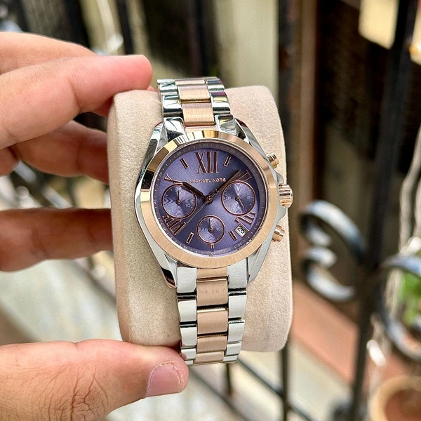 Analog MK7257 Quartz Chronograph Watch For Her - SRM6