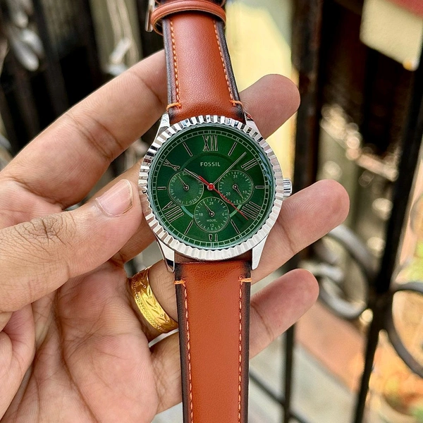 Analog Chapman Series Original Battery Operated Quartz Machinery Watch - Green