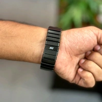Futuristic Minimal Dial Watch | Unique Design - Black