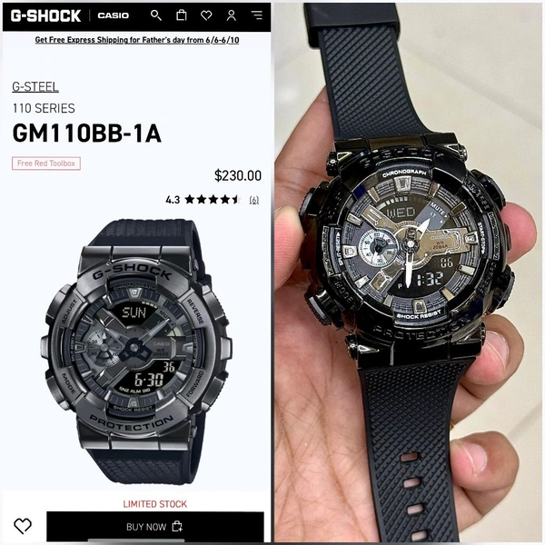 ANALOG G-STEEL GM110BB-1A – BLACKOUT BEAST MODE  - SRG1