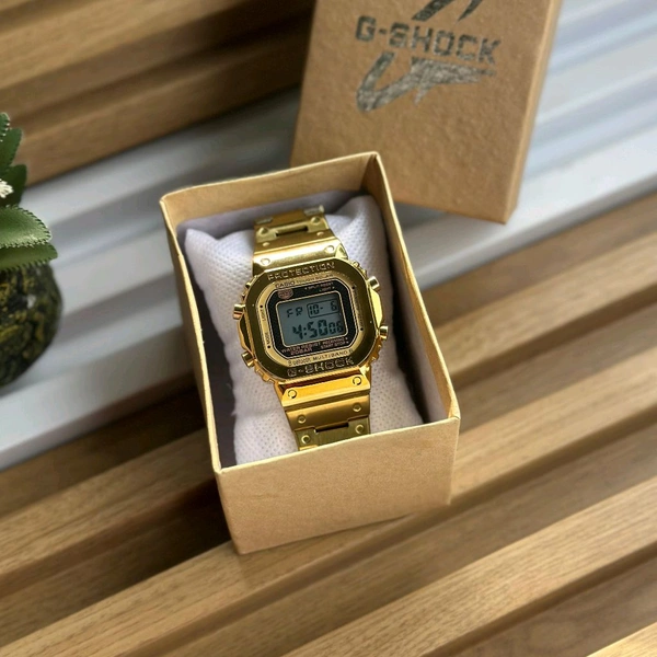 Most Demanded Digital High Quality Watch With High Quality Strap Best finishing Body & Case  - Gold