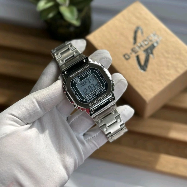 Most Demanded Digital High Quality Watch With High Quality Strap Best finishing Body & Case  - Silver