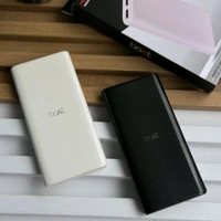 10000mAh Powerbank With 4 Build In Cables | Lithium Polymer Power Bank | Plastic Casing, Lightweight | Extra Ports | For Mobile, Earbuds, Smartwatch, Speaker, Tablet - White