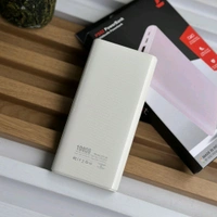 10000mAh Powerbank With 4 Build In Cables | Lithium Polymer Power Bank | Plastic Casing, Lightweight | Extra Ports | For Mobile, Earbuds, Smartwatch, Speaker, Tablet - White